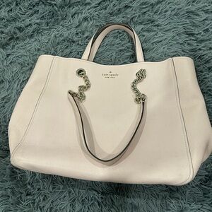 Kate Spade Baby Pink Leather Tote Bag